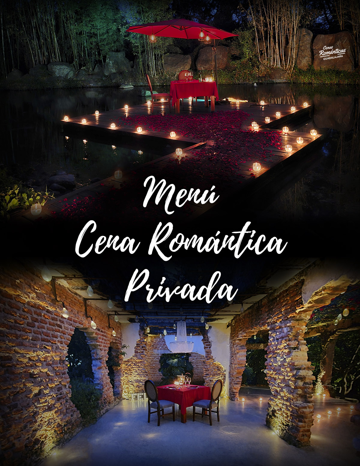 Menú Cenas Romámticas en Guadalajara